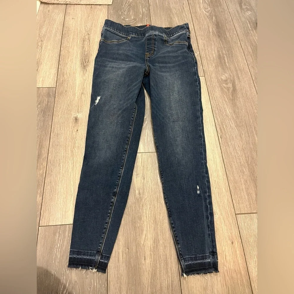 SPANX Distressed Ankle Skinny Jeans Size Medium